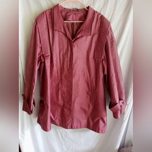 Vintage Pink Cambridge Raincoat Windbreaker